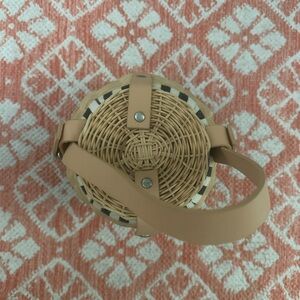 Zara Tan Woven Crossbody Bag